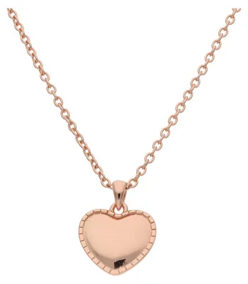 Produktbild von Herz Collier Silber 925 Roségold plattiert JL53-05-0028 JuwelmaLux 44,5 cm