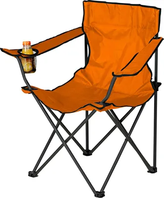 Produktbild von Linder Exclusiv Campingstuhl mit Getränkehalter, Anglersessel Orange