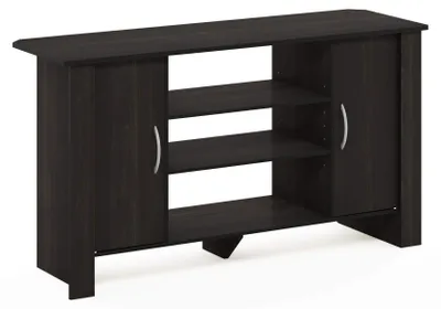 TV-Ständer Entertainment-Center, Spanplatte, Espresso, 106,93x57,91x34,29 cm