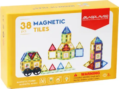 Obrázok produktu pre 3D magnetická stavebnica - 38 prvkov