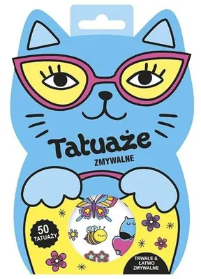 Produktbild von Abwaschbare temporäre Tattoos für Kinder, Motiv: Schmetterlinge, 50 Stück