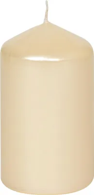 Produktbild von Steinhart Stumpenkerze Edelglanz Ø 5,7 x 10 cm champagner