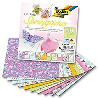 Obrázek produktu pro folia 497/1515 folia Faltblätter "Springtime", 150 x 150 mm, 80 g/qm