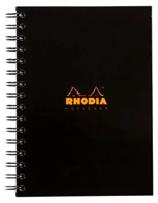 Produktbild von Rhodia  Notebook A5 lin 90g sw