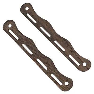 Produktbild von 1 Paar Wikinger Taschenbügel Eiche dunkel "Haithabu" 20 cm