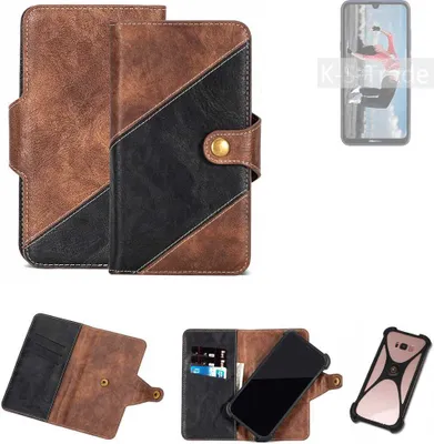 Produktbild von K-S-Trade Handyhülle Schutzhülle Bookstyle Case kompatibel mit HiSense Infinity H30 Lite Klapphülle Cover Hülle Schutztasche 1x
