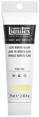 Imagen del producto de Pintura acrílica profesional Liquitex 1045156, de alta calidad para artistas, con excelente resistencia a la luz, textura cremosa, tubo de 59 ml - Amarillo claro, Amarillo bismuto claro – Pintura acrílica, tubo de 59 ml