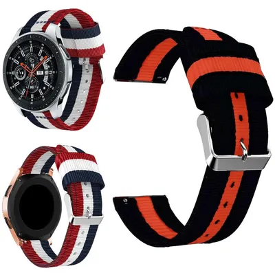 Obrázek produktu pro Pro Samsung Galaxy Watch 6 5 4 Normal Pro a Classic všech velikostí Nylonový řemínek