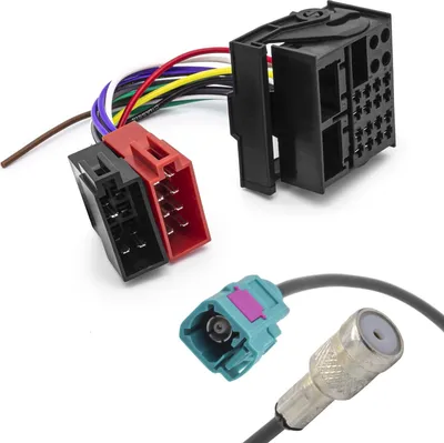 Produktbild von Radio Antennenadapter KFZ ISO Adapter Kabel Quadlock MOST Stecker passend für VW RCD 200