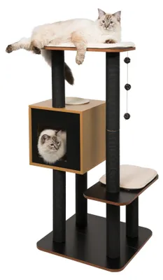 Produktbild von Catit Vesper High Base Kratzbaum Schwarz Schwarz One Size