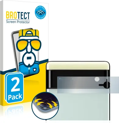 Produktbild von 2x BROTECT Fullscreen Schutzfolie für Google Pixel 6 (NUR Kameraschutz) Displayschutz Folie Fullcover Klar Transparent
