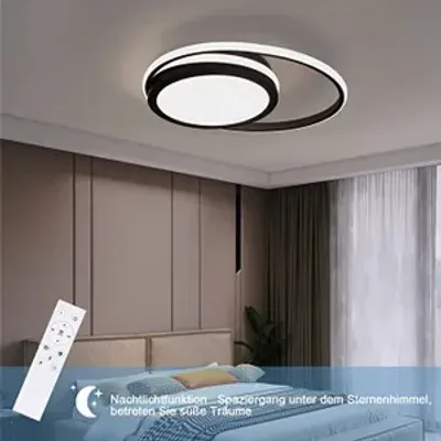 Produktbild von ZMH LED Deckenleuchte - Dimmbare Moderne Runde Küchenleuchte 56 W mit Sternenhimmel Design