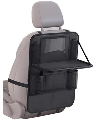 Produktbild von Auto Organizer mit Klapptisch Rückenlehnenschutz Schwarz 1 Stück