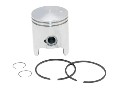 Zdjęcie produktu dla Zestaw tłoków (A) OEM do silnika Piaggio / Derbi D50B0 (cylinder z żeliwa szarego)