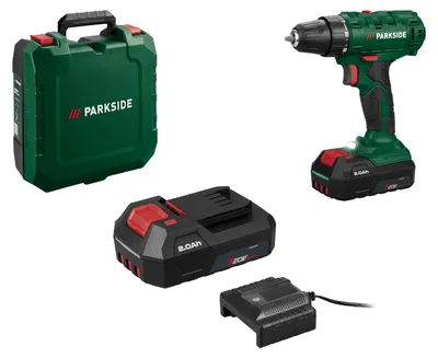 Produktbild von PARKSIDE® 20 V Akku-Bohrschrauber »PBSSA 20-Li B1«, mit Akku und mit Ladegerät