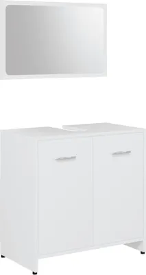 Obrázek produktu pro sada koupelnového nábytku vidaXL Bílý dřevěný materiál