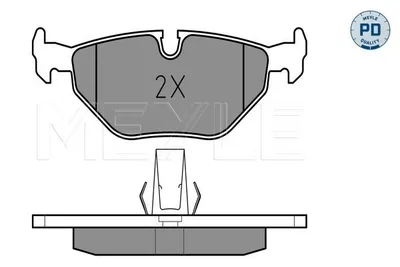 Produktbild von MEYLE 025 216 9117/PD Bremsbeläge Hinten für BMW 5 Limousine (E39) 5 Touring (E39)
