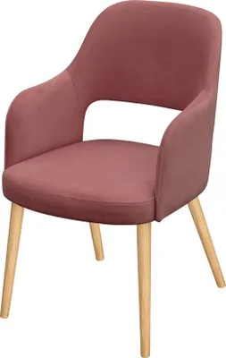 Obrázek produktu pro Čalouněná jídelní židle MOVILE 52 - buk / růžová