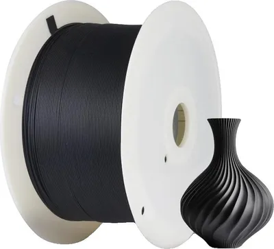 Image de Filament 3D, PLA, PLA Plus, PETG noir