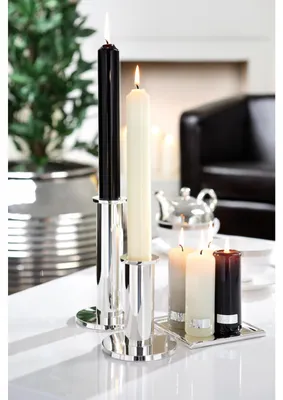 Produktbild von Fink CANDLE, gelackte Stabkerze, Paraffin, creme, L. 3 cm, B. 3 cm, H. 25 cm, D. 3 cm 123211