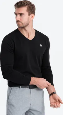 Produktbild von Ombre Clothing Langarm-T-Shirt für Männer Keuntres schwarz S