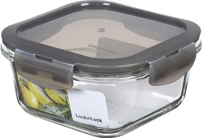 Image de LOCK&LOCK Boîte de conservation Boroseal carrée 500ml 14x14x6,7cm