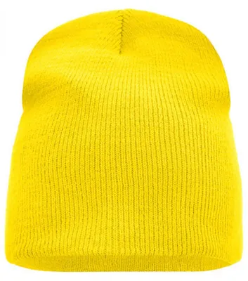 Produktbild von Myrtle Beach MB7580 | Beanie No. 1 / Doppelt gestrickt - Farbe: Yellow - Größe: One Size