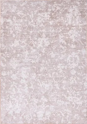 Obrázek produktu pro BELIANI Koberec béžová látka 140 x 200 cm moderní jednobarevný chodba pro podlahové vytápění protiskluzová spodní strana