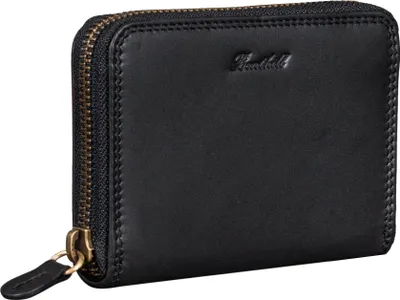 Produktbild von Benthill Kleine Geldbörse Leder | Mini Geldbeutel Damen mit RFID Schutz | Portmonee Slim mit Reißverschluss | Flaches Portemonnaie mit 6 Kartenfächer