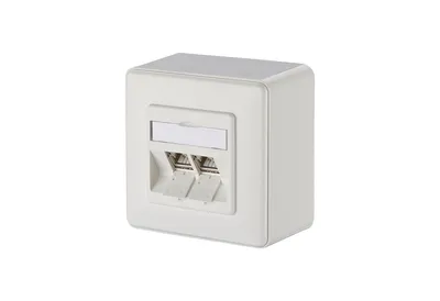 Produktbild von METZ CONNECT C6Amodul 2 Port 270°M AP reinweiß