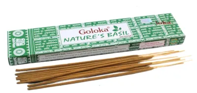 Produktbild von Goloka Nature's Basil Räucherstäbchen 15gr.
