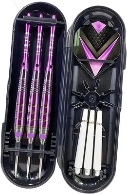 Produktbild von Stahlspitze Dart-Set 24g, Dartbox, Ersatzschäfte, 3 Flügel