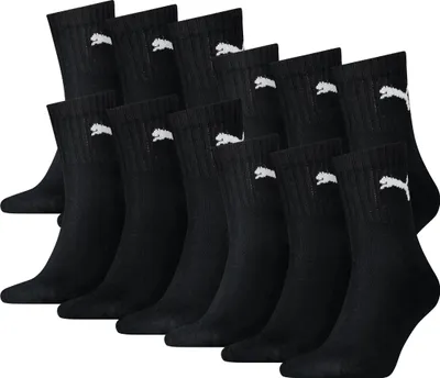 Produktbild von 12 Paar Uni Puma Short Crew Sportsocken in Schwarz Größe 39-42