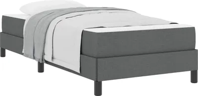 Produktbild von vidaXL Boxspringbett mit Matratze Dunkelgrau 80 x 200 cm Stoff