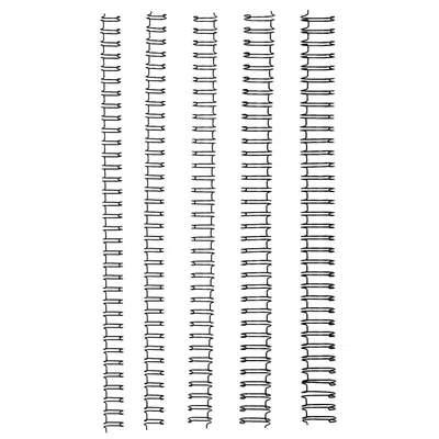 Image de GBC RG810497 Dos de reliure métallique - A4, No.4, 6 mm/55 feuilles, 100 pièces, argenté