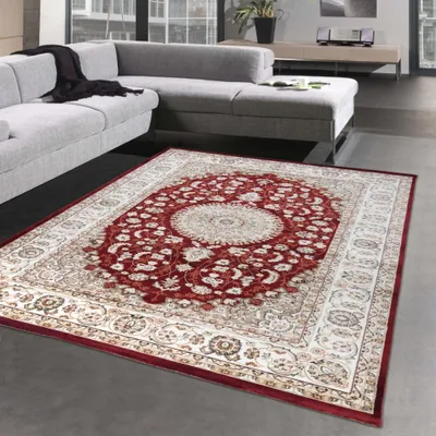 Obrázok produktu pre Elegantný orientálny koberec s krásnym zdobením | OEKO-TEX | v červenej farbe Veľkosť - 160x230 cm