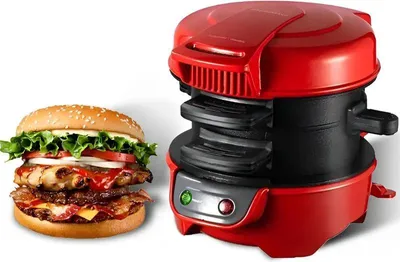 Produktbild von Frühstücksmaschine - Sandwichmaker & Eierkocher - 500 W - Mini Tragbar - Multifunktion - Antihaft-Beschichtung - EU-Stecker 220 V