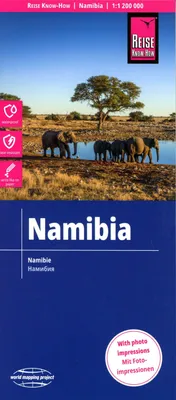 Produktbild von Reise Know-How Landkarte Namibia 1 : 1.200.000
