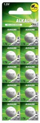 Productafbeelding van Alkaline batterij LR1130, 1,5 V, lange levensduur, ideaal voor elektronische apparaten