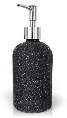 Image de Distributeur de savon - Verre - 450 ml - Noir