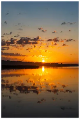 Produktbild von ARTland Wandbild Alu für Innen & Outdoor Sonnenaufgang in Seedorf am Schaalsee Größe: 20x30 cm
