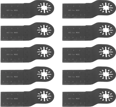 Produktbild von 10 Stück Multitool Sägeblatt Präzise Schneiden Oszillierendes Werkzeug Schnellspanner Sägeblatt für Holz Kunststoff