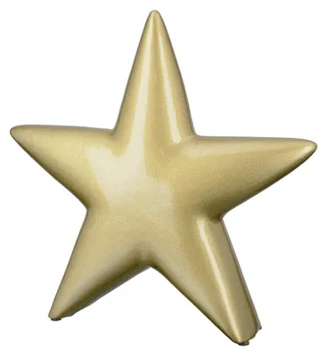 Zdjęcie produktu dla Gilde Dekoobjekt, Stern, Keramik, goldfarben, VE 1, L. 8 cm, B. 39 cm, H. 39 cm  56026