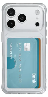 Productafbeelding van imoshion Softcase Backcover met pasjeshouder voor de Apple iPhone 18 Pro / 17 Pro - Transparant