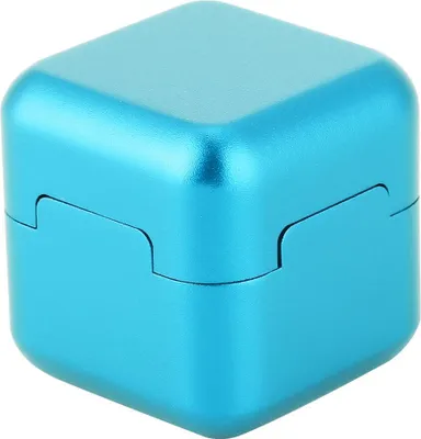 Produktbild von Tragbarer Mini-Kreidehalter für Queue-Spitzen aus Aluminium, Billard-Pool-Kreide-Tragekoffer (blau)