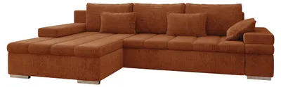 Produktbild von MIRJAN24 Ecksofa Bangkok, Stilvoll L-Form Sofa mit Schlaffunktion und Bettkasten, Wohnlandschaft (Seite: Links, Flow 09)