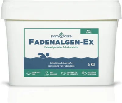 Produktbild von swimcare Fadenalgen-Ex 5kg gegen Fadenalgen im Teich & Pool phosphatfrei