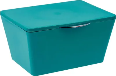 Produktbild von WENKO Aufbewahrungsbox mit Deckel Brasil Petrol, Aufbewahrung & Organisation