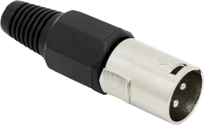 Produktbild von 5x XLR Stecker 3-polig männlich - Professioneller Mikrofonstecker mit Zugentlastung - Metall XLR Stecker - 5 Stück [05192]