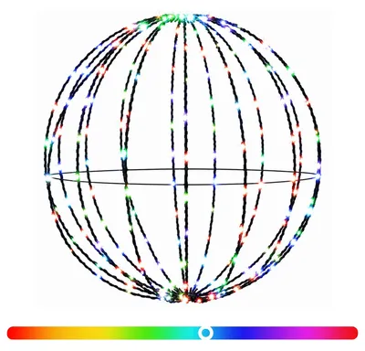 Imagen del producto de Luz de adorno navideño 160 LED RGB Diámetro 50 x 52 cm
